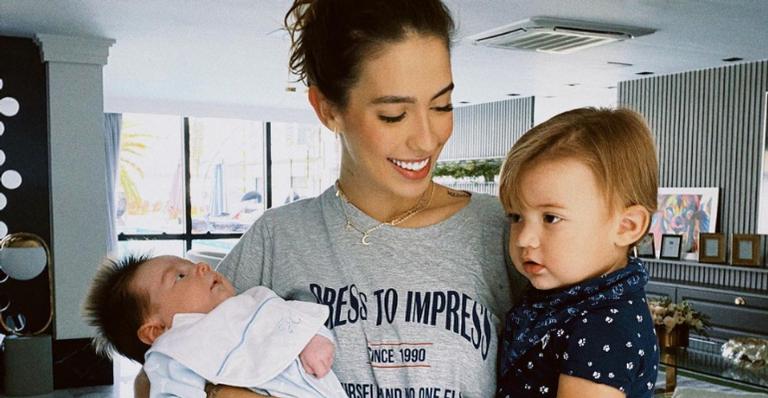 Gabi Brandt baba pelo filho caçula, Henri, com vídeo fofo: ”Tem coisa mais linda?”