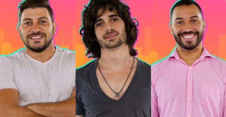BBB21: Caio, Fiuk e Gilberto estão no paredão