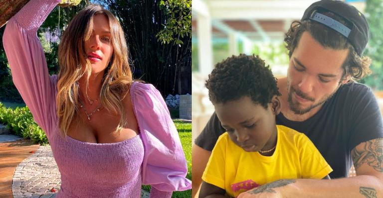 Giovanna Ewbank arranca elogios ao publicar vídeo do irmão, Gian Luca, e do filho Bless