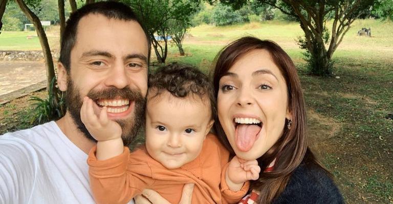 Titi Müller posa com Tomás Bertoni e Benjamin em meio à natureza: ”Muito amor envolvido”