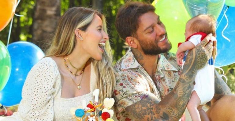 Lorena Carvalho comemora o primeiro mês de seu filho com Lucas Lucco: ”Maior amor do mundo!”