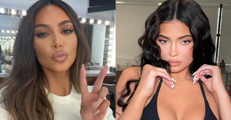 Kim Kardashian exibe boa forma ao renovar o bronzeado com a irmã caçula, Kylie Jenner