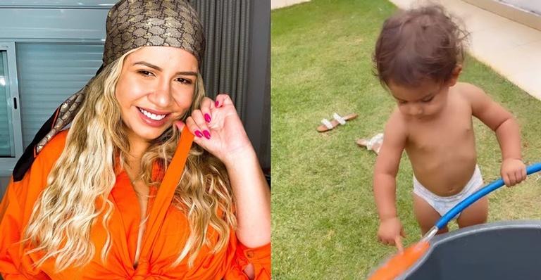 Com lindo vídeo, Marília Mendonça mostra o dia ao lado do filho Léo
