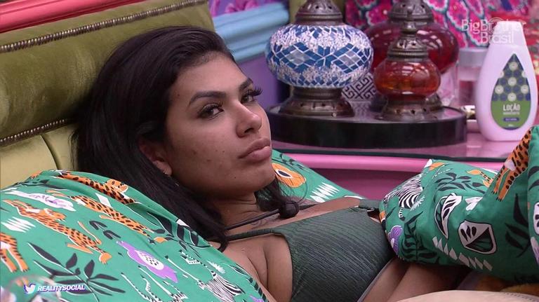 BBB21: Pocah se despede do Quarto do Líder e promete sobreviver à reta final: ”Pra compensar”