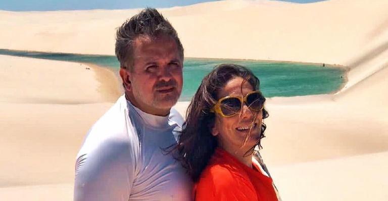 Gloria Pires posta foto antiga com Orlando Morais e brinca: ”A gente melhorou”