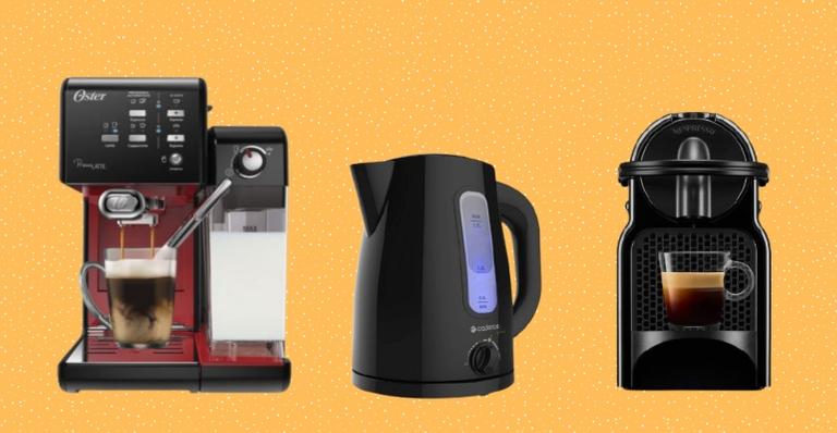 Máquinas de café e chaleiras: garanta opções para completar a cozinha