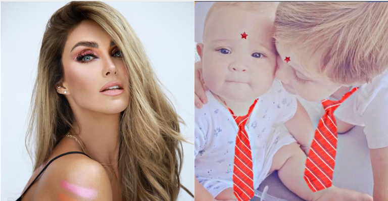 Em clique raro, Anahi divide momento de carinho com os filhos: ”Feliz dia das crianças”