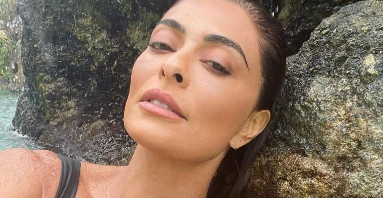 Juliana Paes brinca com sombras em clique artístico e web dispara: ”Que obra de arte é essa?”