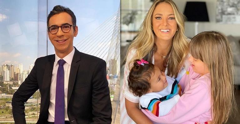 Cesar Tralli posta lindo clique da família: ”Muito amor envolvido”