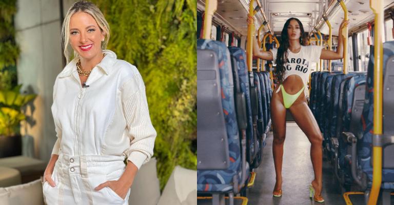 Ticiane Pinheiro recria capa do hit ‘Girl From Rio’ da Anitta e diverte fãs: ”Que lacre!”