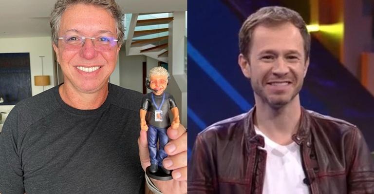 Boninho parabeniza Tiago Leifert por apresentação do BBB21: ”Comandou com humor e segurança!”