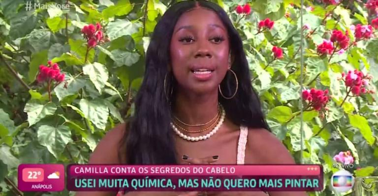 Camilla de Lucas fala sobre sua transição capilar no ‘Mais Você’: ”Vou abusar de vários cabelos”