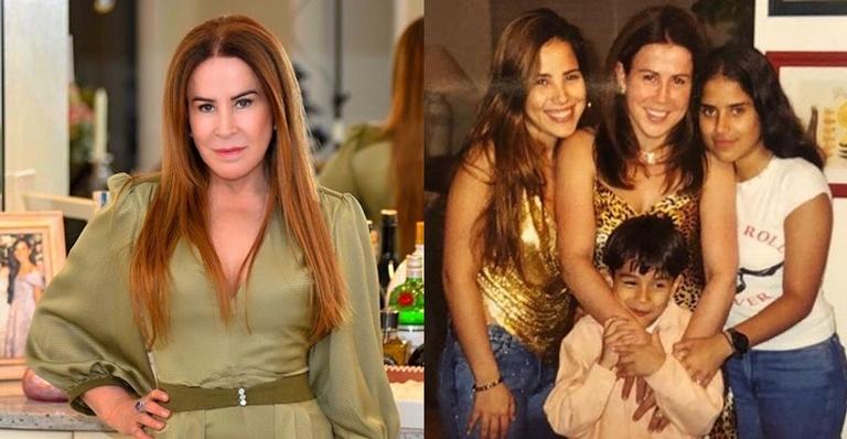 Em clima de TBT, Zilu Camargo resgata clique com os filhos: ”Amo mais que tudo!”