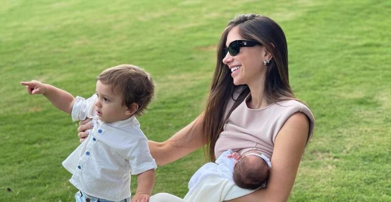 Com Raika e Ravi, Romana Novais fala sobre maternidade: ”Quem me ensina diariamente são eles”