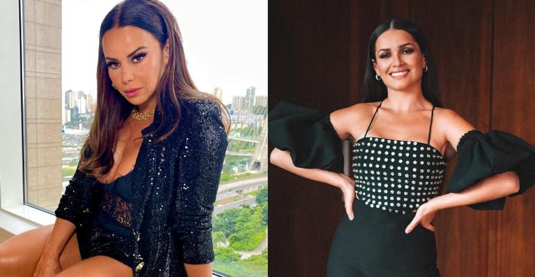 Viviane Araujo encontra Juliette, campeã do BBB21, nos Estúdios Globo: ”Que simpatia”