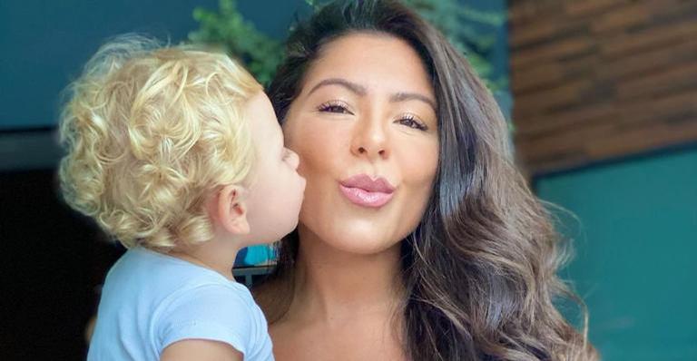 Andressa Ferreira encanta a web ao mostrar Bento sorrindo: ”Pra alegrar o dia de vocês!”