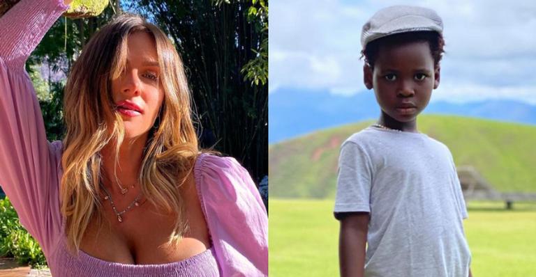 Giovanna Ewbank mostra peripécias de Bless em casa e brinca: ”Mãe de menino”