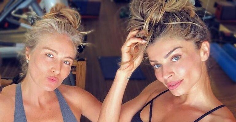 Angélica e Grazi Massafera impressionam ao pegarem pesado em treino