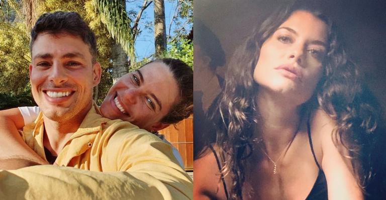 Cauã Reymond surge com Alinne Moraes nos bastidores e Mariana Goldfarb comenta: ”Dois lindos”