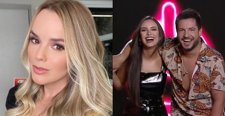Thame declara torcida pelo parceiro Thiago no Power Couple: ”Estou acompanhando super”