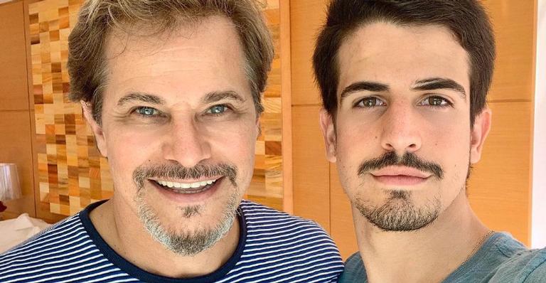 Edson Celulari aproveita o dia com Enzo e deixa web babando: ”É muita beleza”