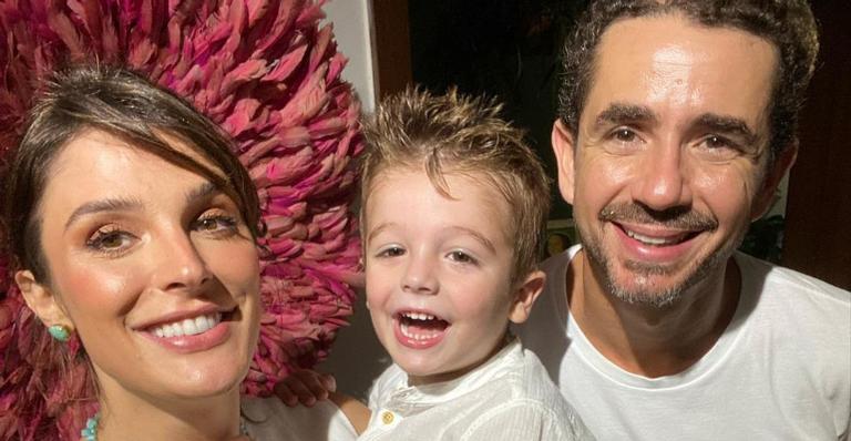 Após um final de semana agitado, Rafa Brites curte momento ao lado do marido e do filho: ”Colinho”