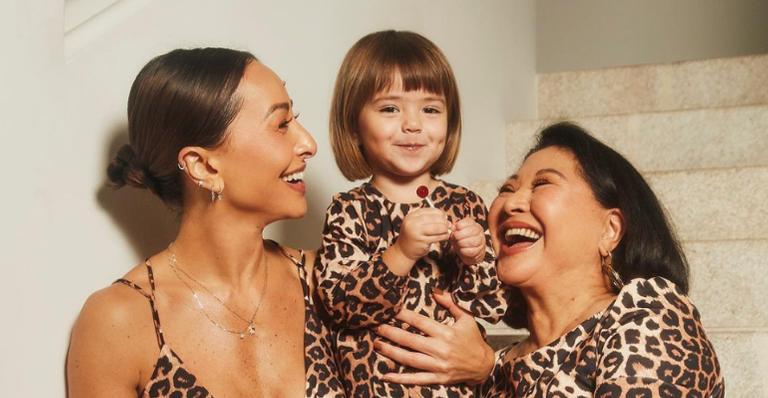 Sabrina Sato aproveita a tarde na companhia da mãe e da filha: ”Muito amor”
