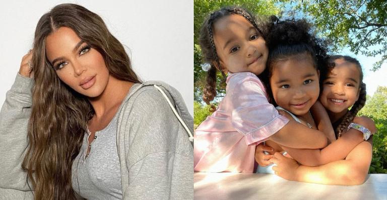 Khloé Kardashian compartilha cliques da filha com as primas e se derrete: ”Fofura”