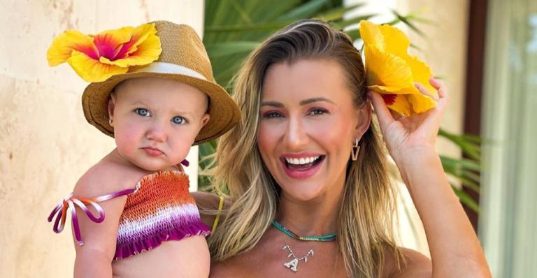 Ana Paula Siebert presenteia filha com carro infantil e brinca: ”Quem quer um carona?”
