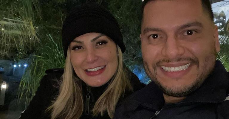 Andressa Urach comemora seis meses ao lado do marido, Thiago Lopes: ”Minha vida”