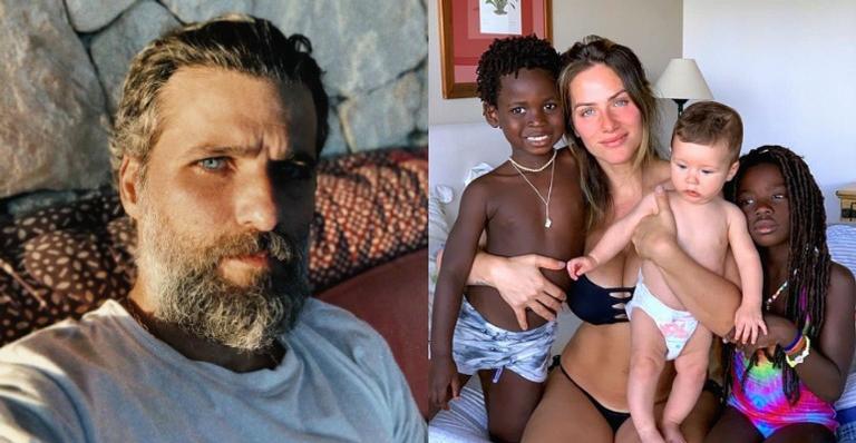 Bruno Gagliasso derrete a web ao mostrar a esposa e os filhos andando a cavalo