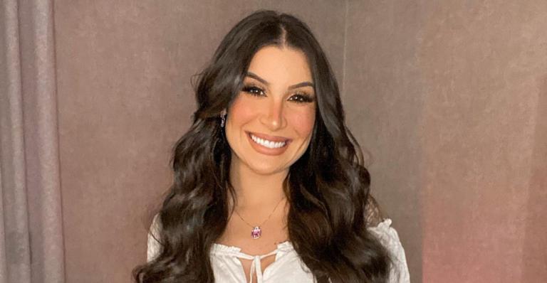 Bianca Andrade exibe barrigão de sete meses e se emociona: ”A melhor versão de mim”