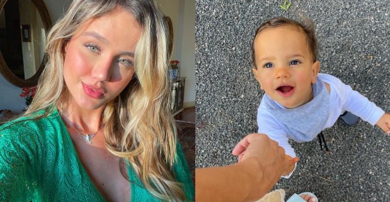 Biah Rodrigues posta cliques do filho a encarando e questiona: ”O que será que ele pensa?”