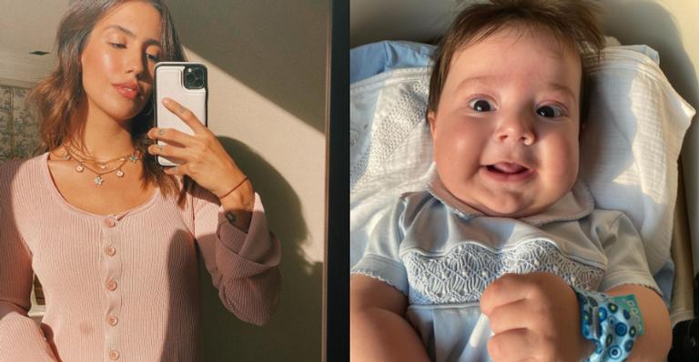 Gabi Brandt mostra semelhança com o filho caçula, Henri: ”Você é a minha cara”