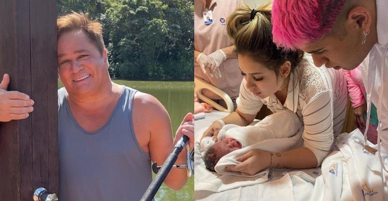 Leonardo posta clique com Maria Alice no colo e se derrete pela netinha