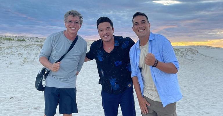 André Marques e Boninho agradecem Wesley Safadão por apresentação em ‘No Limite’