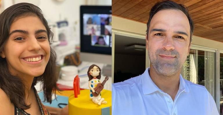 Tadeu Schmidt comemora aniversário de 17 anos da filha: ”Que menina fantástica”