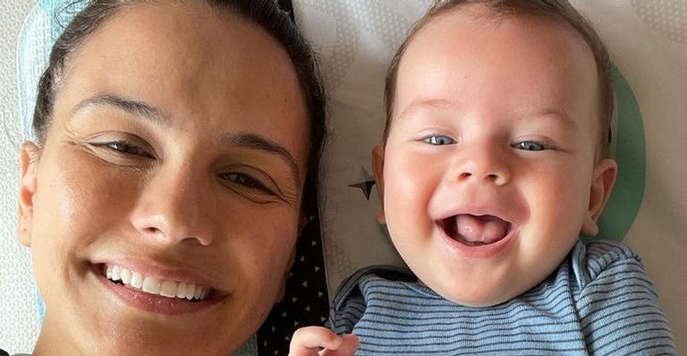 Kyra Gracie compartilha clique fofo com Rayan e celebra 5 meses do filho: ”Meu campeão”