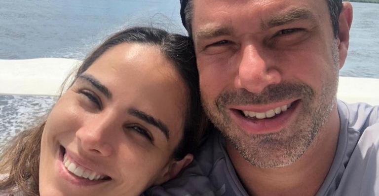 Wanessa Camargo relembra foto em que aparece beijando o marido: ”Estou te esperando!”
