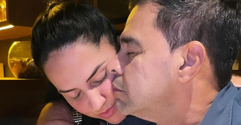 Graciele Lacerda faz declaração apaixonada para Zezé: ”Seu sorriso é o meu melhor presente!”