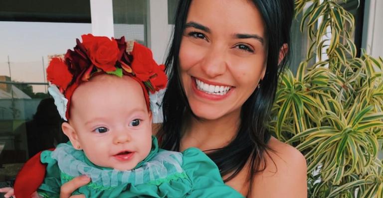 Talita Younan se derrete ao fazer vídeo da filha, Isabel, gargalhando