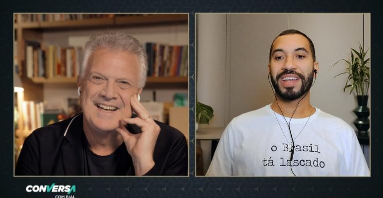 Gil do Vigor, do BBB21, se emociona com discurso de Pedro Bial e fala sobre relação com Lucas