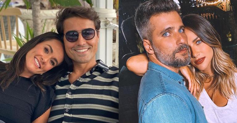 Em Lisboa, Ricardo Pereira e a esposa fazem jantar especial com Bruno Gagliasso e Giovanna Ewbank