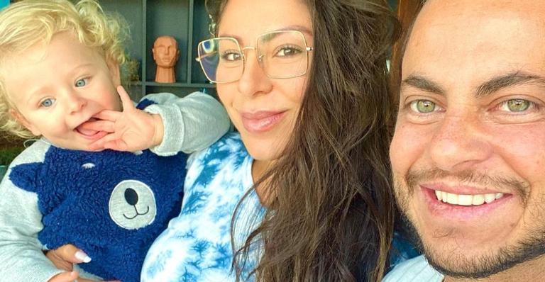 Andressa Ferreira mostra cliques de ensaio fotográfico com Thammy Miranda e Bento: “Lindos!”