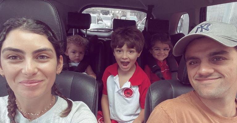 Mariana Uhlmann compartilha clique divertido em família e encanta web