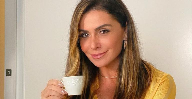 Com look preto, Giovanna Antonelli compara máscara com visual: ”Todo mundo precisa ter”