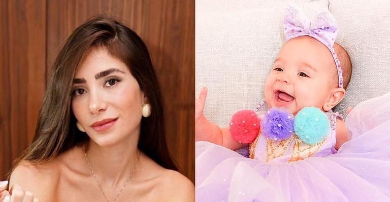 Romana Novais compartilha cliques de Raika sorrindo: ”Garotinha que salvou a vida da mamãe”
