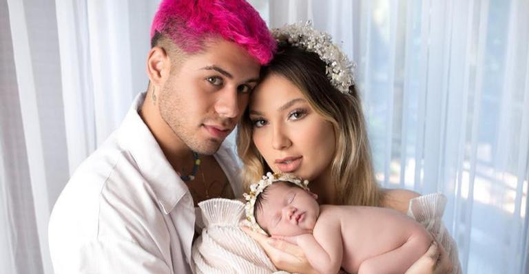 Zé Felipe posta clique fofo com Virginia Fonseca e Maria Alice e encanta a web: ”Família linda!”