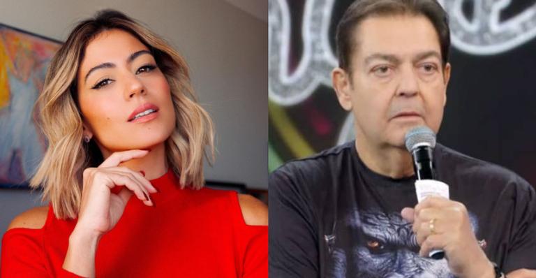 Carol Castro homenageia Fausto Silva ao se despedir do Domingão: ”Voa Faustão!”