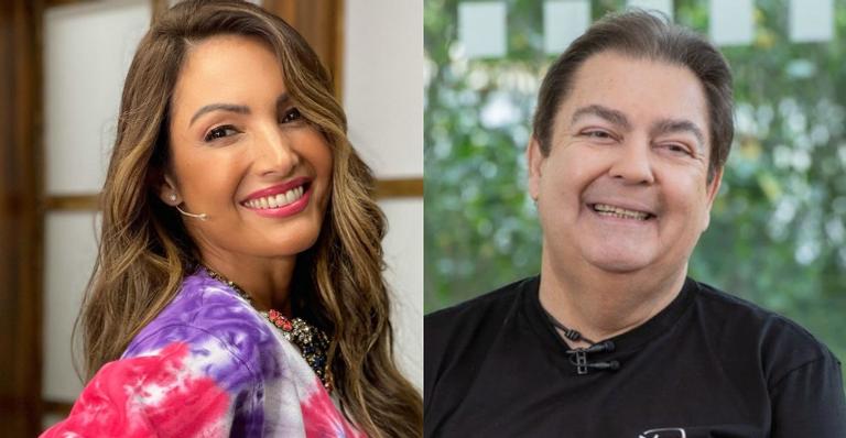 Patrícia Poeta relembra passagens pelo ‘Domingão do Faustão’ em homenagem para Fausto Silva: “Grandes ícones da TV!”